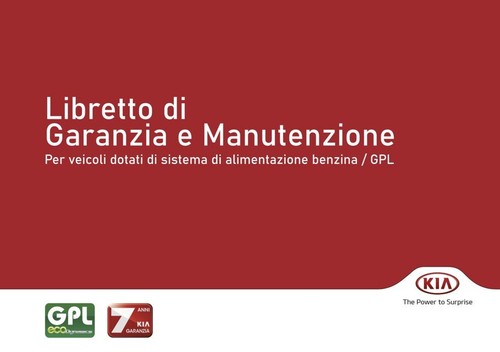 Kia Italienisches Serviceheft 2010 - 2015 - Bild 2 von 7