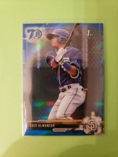 Luis Almanzar 2017 Bowman Chrome Blue 70th Anniversary Refractor Padres , #BCP8