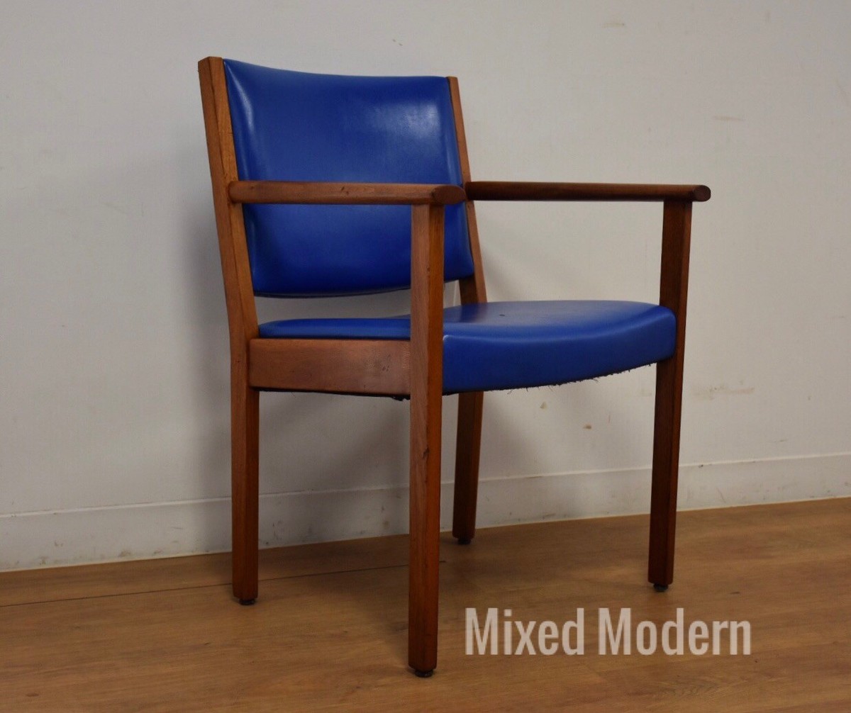 Danish Style Teak Desk Chair Mid Century Modern Johnson Chair Co