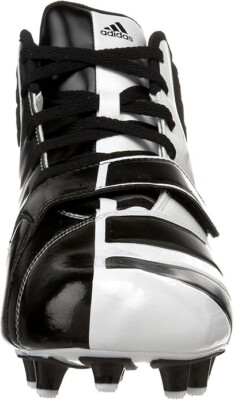 Adidas Malice Fly mid-cut football cleats in  black-and-white colorway  13 Adidas - Malice Fly - Cleats - Mens Size 13 - Black & White  main image 2