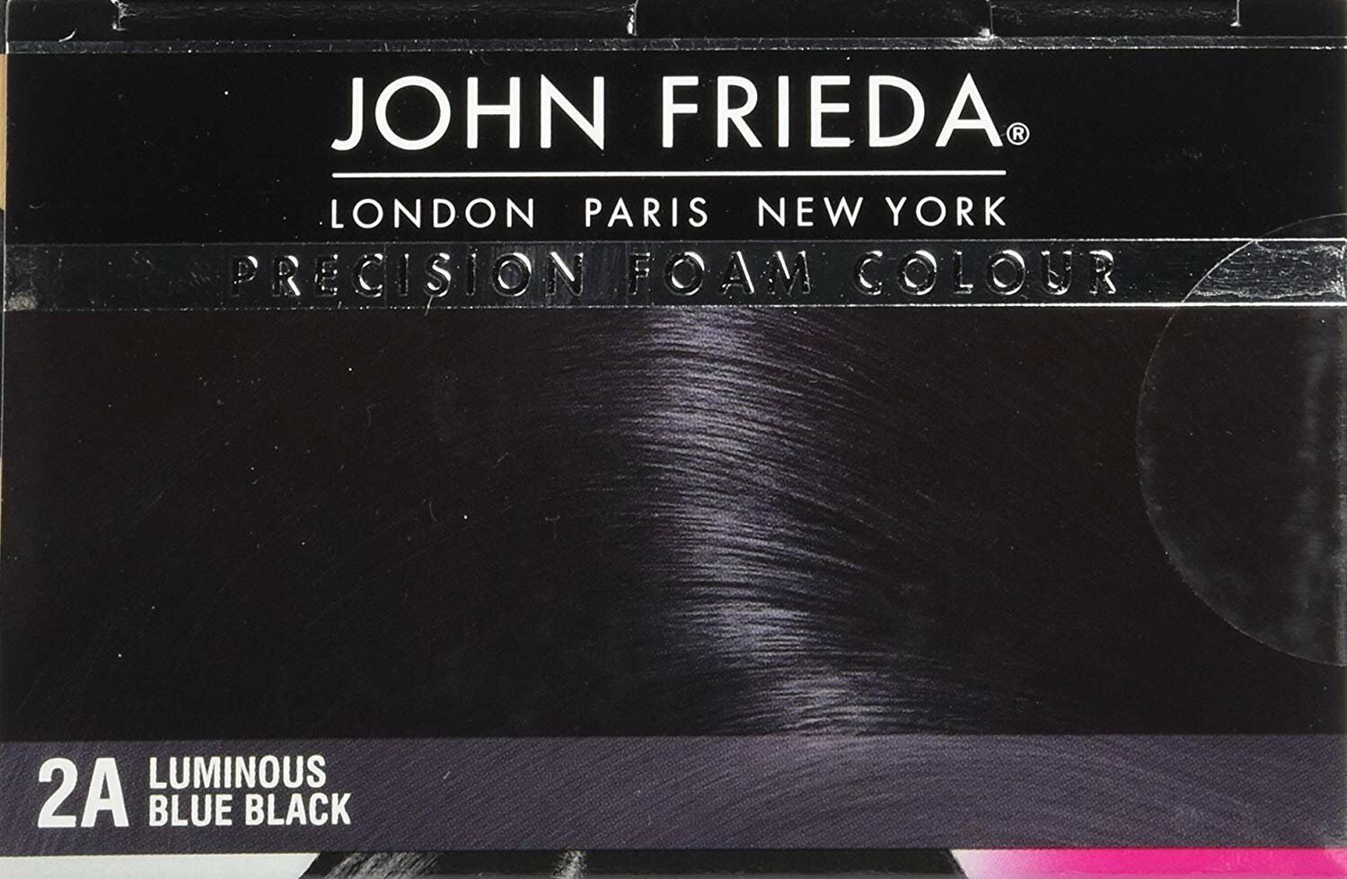 John Frieda Precision Foam Permanent Hair Colour Luminous Blue Black 2A 1 Count
