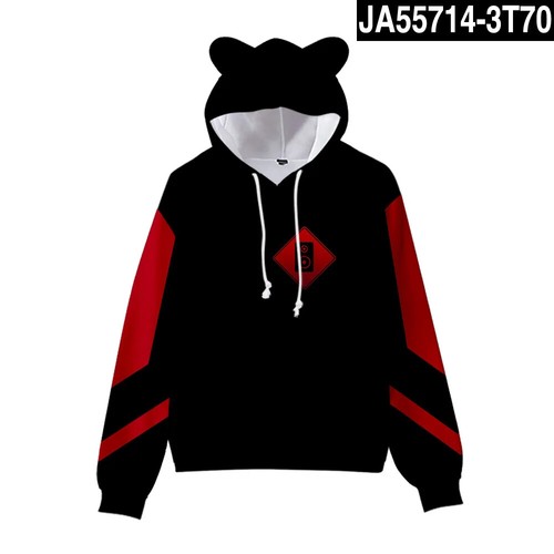 Skibidi Toilet Kids Hoodie Sweatshirt Streetwear Cat Ear Pullover Hooded Jacket - Picture 42 of 42