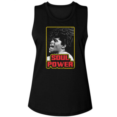 Pre-Sell James Brown Music Licensed Ladies Women's Muscle Tank Top Shirt