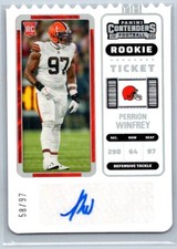 Perrion Winfrey 2022 Panini Contenders Rookie Ticket RC Autograph Rookie Auto