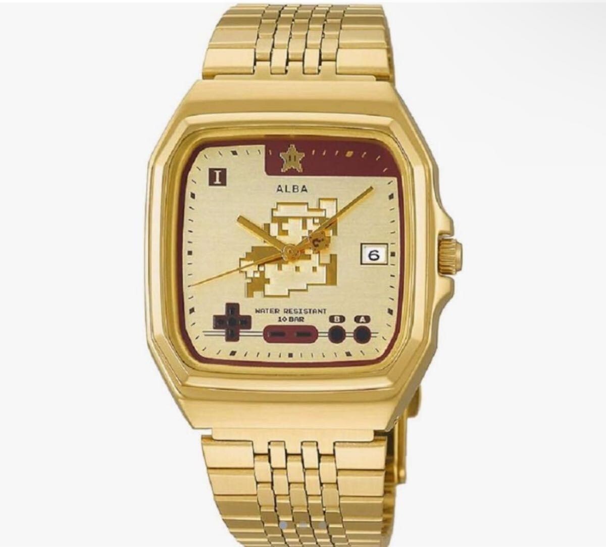 Seiko Alba ACCK711 Super Mario Brothers Collaboration Gold Seiko Alba ACCK711 Super Mario Brothers Collaboration Gold