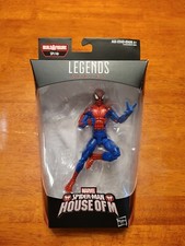 Marvel Legends-House Of M Spiderman spdr baf wave no baf piece 2017 EX cond