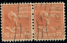 USA - 1938 - Presidential Issue - John Tyler - 10¢ x2 - #3445