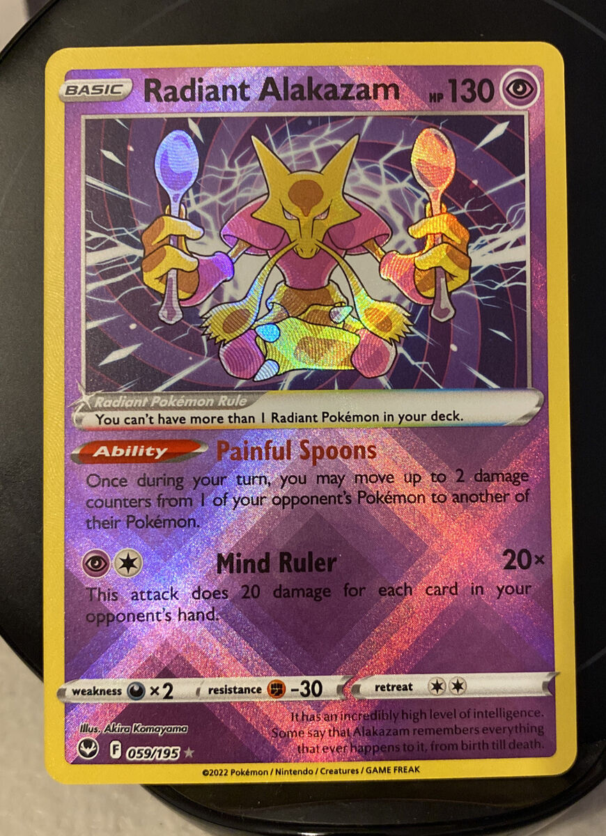 Radiant Alakazam 059/195 Pokemon Holo 2022 Silver Tempest