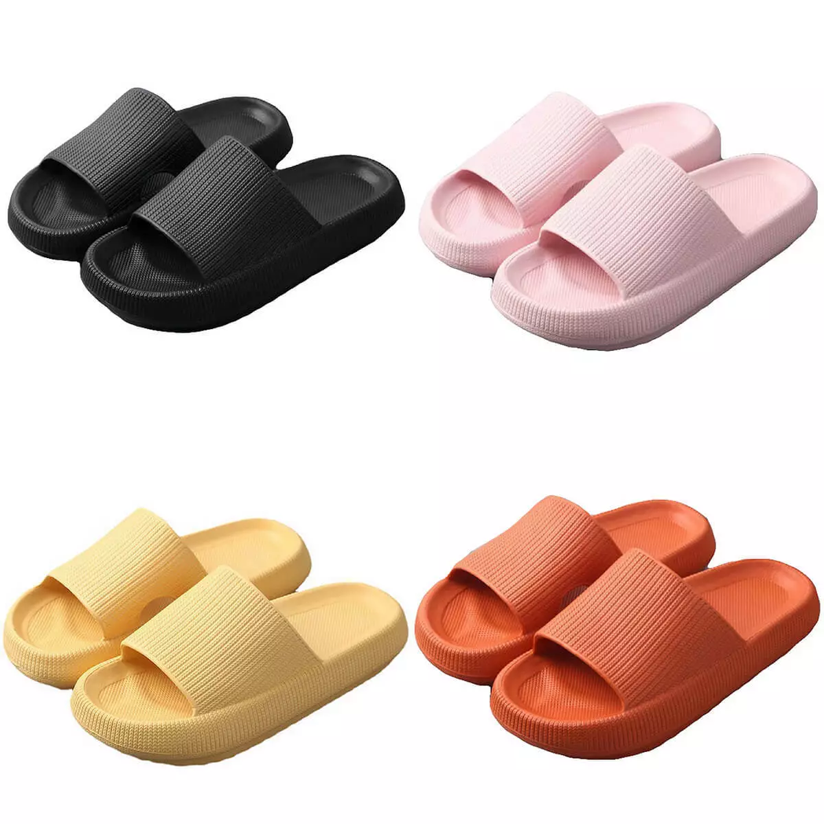 Pillow Slides Non-Slip Ultra Soft Slippers Cloud Shower EVA Home |