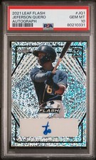 💎JEFERSON QUERO💎2021 Leaf Flash RC AUTO SILVER FLASH JQ1 PIPELINE TOP💯 POP 1