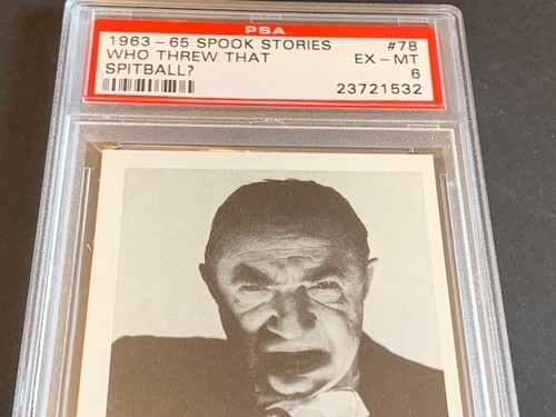 Spook Stories Leaf Card 1963 vtg PSA 6 Horror Monster #78 Bela Lugosi Dracula us - Picture 3 of 4