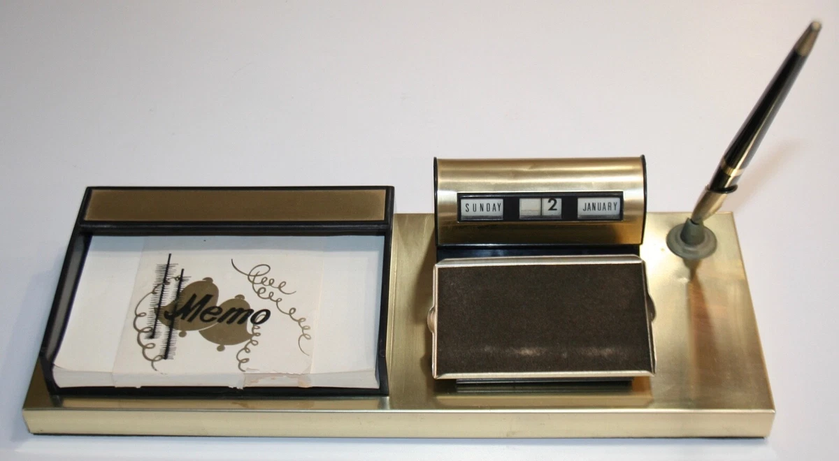 Vintage desk set deals