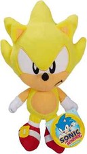 Peluche Sonic The Hedgehog Super Sonic 7 pulgadas nuevo con etiquetas VENDEDOR DE EE. UU.
