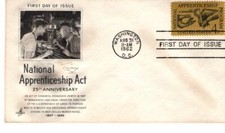 USPS First Day Issue #1201 &ndash; 1962 4c National Apprenticeship Act ST1864