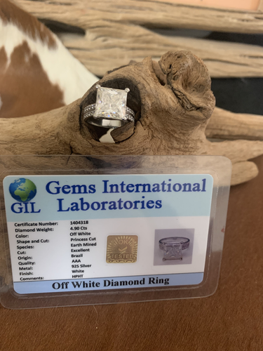 NWT 4.90 Cts Lab Created Diamond Ring 7 - Picture 2 of 7