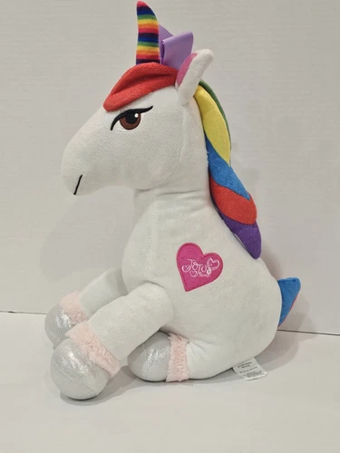 Jojo Siwa Unicorn Sparkle Rainbow Nickelodeon Plush Stuffed Animal Toy 