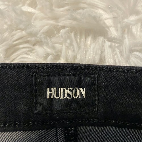 Hudson Youth Size 16 Black Denim Jeans With Front Zipper Pockets 29" Inseam EUC - Picture 3 of 6
