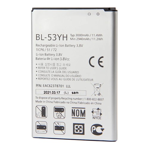 Batería Para LG G3 G4 G5 Q6 G6 G7 G8 BL-53YH BL-51YF BL-T33 BL-T32 BL-T39 BL-T41 - Imagen 4 de 13