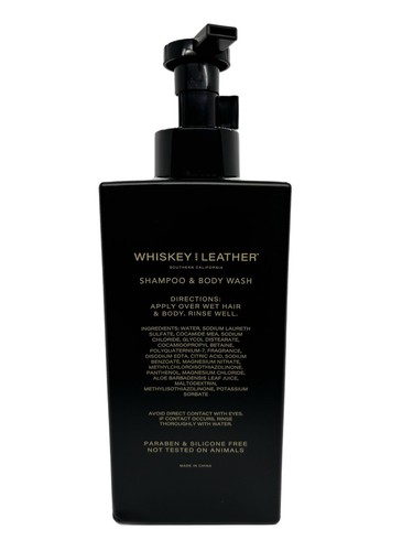 WHISKEY & LEATHER - Scent BOURBON & OAK, Shampoo + Body Wash |32 oz - Picture 2 of 2