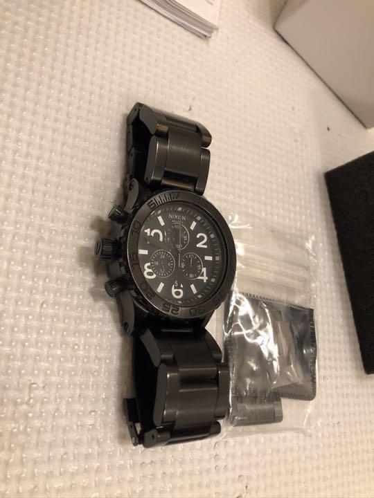 時計 NIXON THE 42-20 CHRONO ALL BLACKS SNRISE Nixon Unisex Minimize 42-20 Chrono Black Watch 2829 | eBay