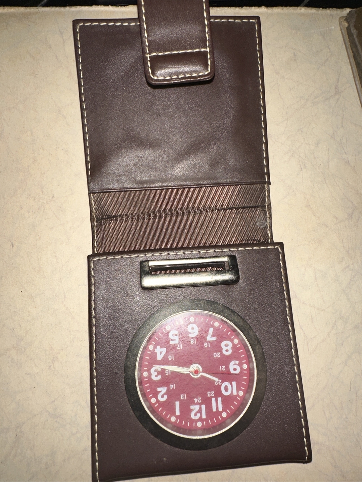 Wellgain Quartz Travel Desk Top Fold Up Alarm Clock vintage unique desk