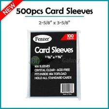 Cardboard Fenzer Penny Card Soft Sleeves Fits Top Loaders Pack of 500