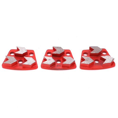 3Pcs Grinding Shoes Trapezoid Concrete Cutting 3 Teeth Red 30 - Picture 13 of 22