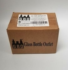 New In Box Cobalt Blue Boston Round Glass Bottles 12 Pack 1oz