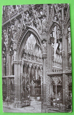 PORTOFREI . ELY KATHEDRALE CHOR LEINWAND POSTKARTE. e5
