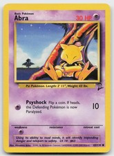 Abra 65/130 Common Base Set 2 Pokemon Lightly Played