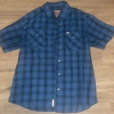 Dixxon Flannel Company 1962 Men's Short Sleeve Button-Up Bamboo Blend Size XL