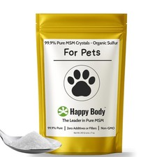 Pure MSM Crystals for Dogs  Organic Sulfur 1 x 7oz Pack 30 - 90 Day Supply 