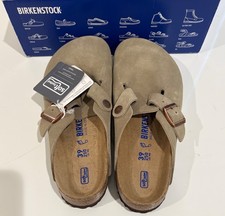 Birkenstock Boston Soft Footbed  Taupe  39 - New in Box