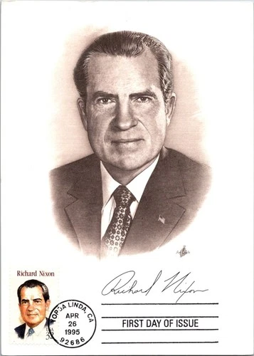 Dr Jim Stamps Maximum Card Richard Nixon 32C Fdc