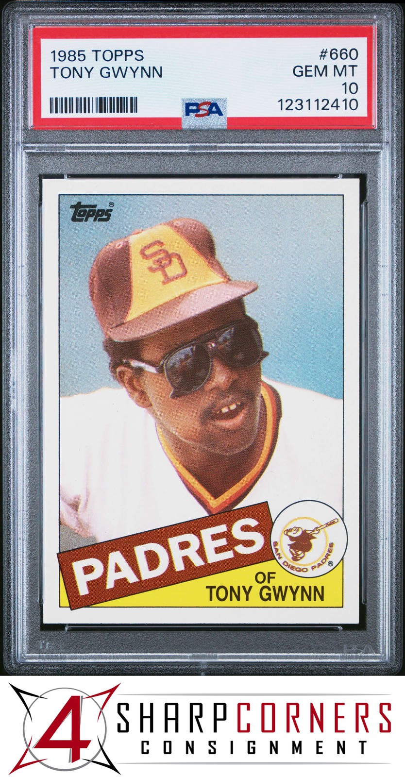 1985 TOPPS #660 TONY GWYNN PADRES HOF PSA 10