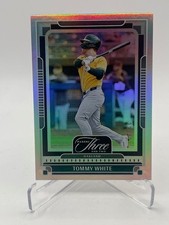 2025 PANINI THREE AND TWO TOMMY WHITE RC HOLO SILVER #D 22/49 SP ATHLETICS