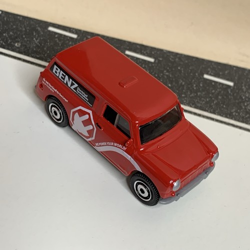2009 Matchbox MBX #53 Austin Mini Van Red Benz Electrical City 13/13 NM - Picture 12 of 13