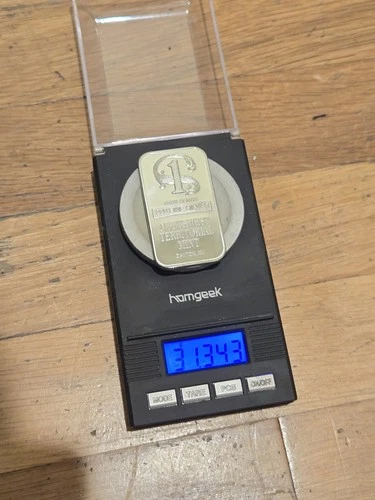 1oz BULLION BAR - SILVER 500mills THICK FlNISH ● READ DESCRIPTION ●