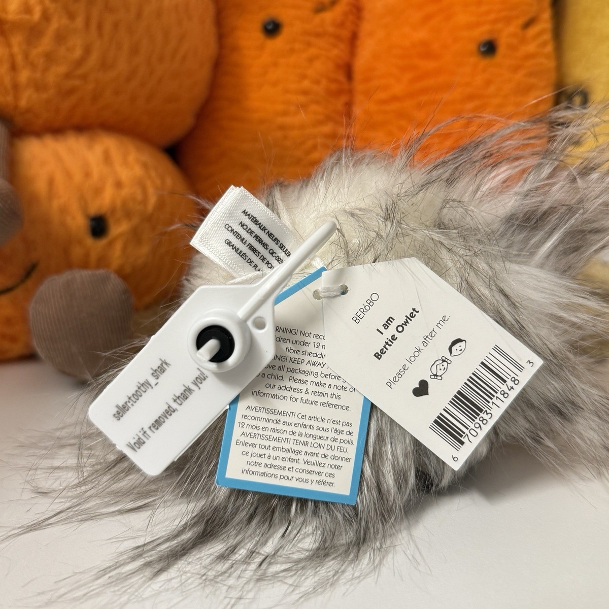 希少品　ジェリーキャット　bertie owlet ぬいぐるみ　フクロウ 希少品 ジェリーキャット bertie owlet ぬいぐるみ フクロウ