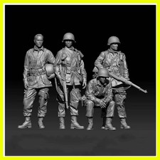 Modelismo Militar 1/35 Scale Historical Miniature US Infantry Squad 4 People ...