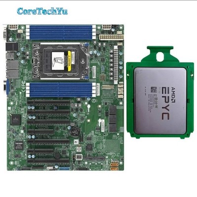 AMD epyc 7f32+Supermicro H12SSL-i 8 cores 16 threads 3.7ghz up to 3.9ghz combo--