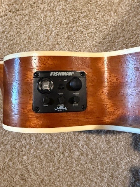 Lanikai MA-CTE Mahogany Tenor Ukulele with Fishman Preamp - Image 4 of 4