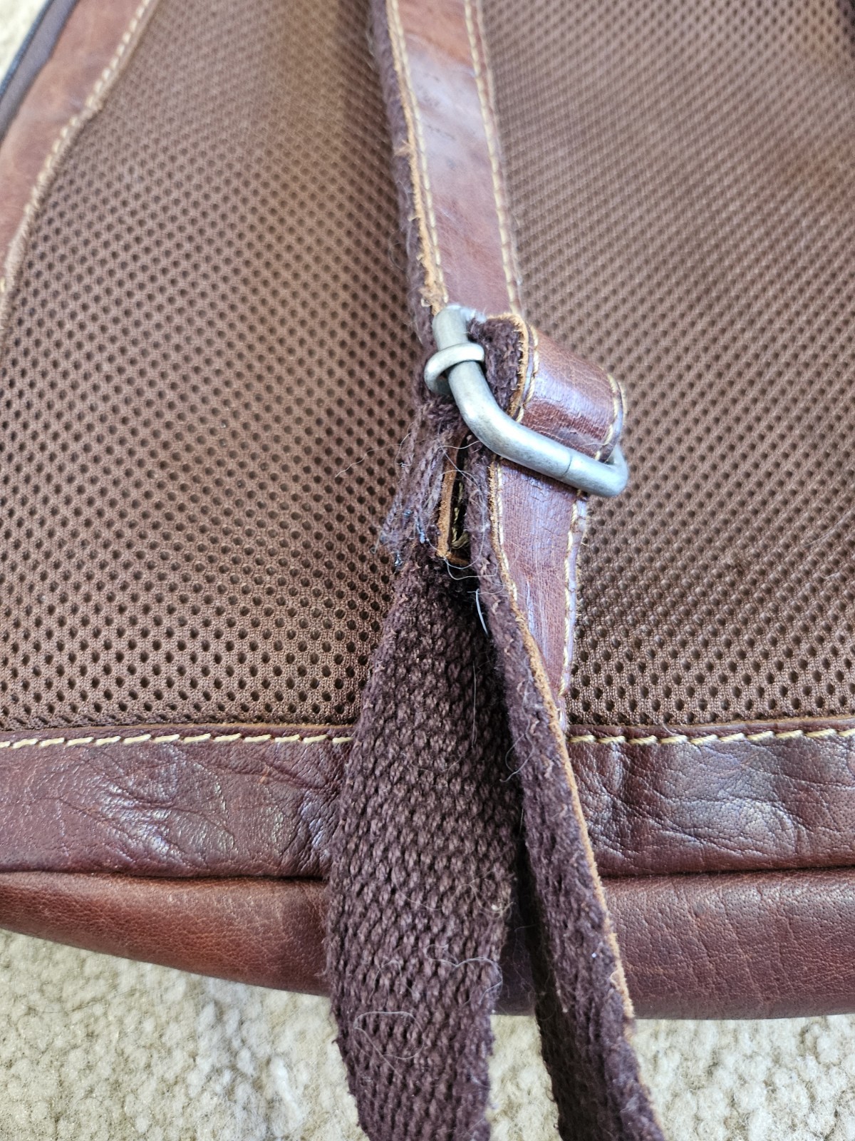 Jack Georges Backpack Embossed Tooled Genuine Lea… - image 5