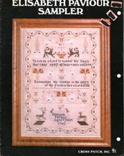 Elisabeth Paviour Sampler Cross Stitch | Cross Patch