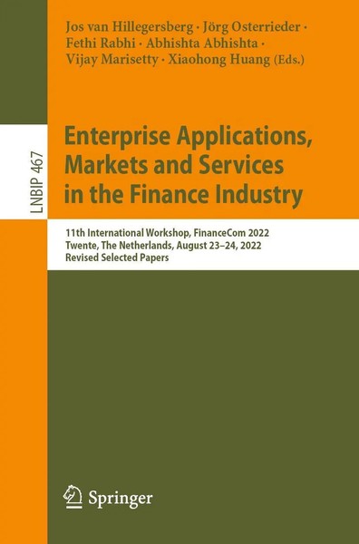 Enterprise Applications, Markets And Services In The Finance Industry | Buch-image