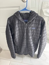 NEW Men s Patagonia Hooded Nano Puff Jacket, Black, Size Large