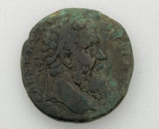 SESTERCE IMPERIAL ROMAIN : EMPEREUR PERTINAX EN BRONZE