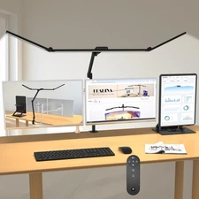 3000 Lumen Ultra Bright Architect Desk Lamp with Clamp, 36W Tall Overhead Led...