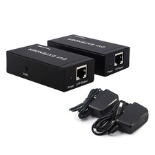 60M 1080P 3D DVI Extender Via RJ45 Cable W/ EDID TO RJ45 Transmitter & Receiver