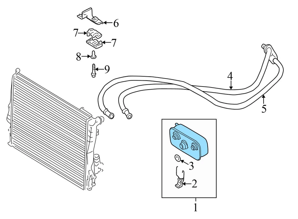 1999 - 2000 宝马 328I - 变速箱油冷却器 7505826 — 第 3/4 张图片